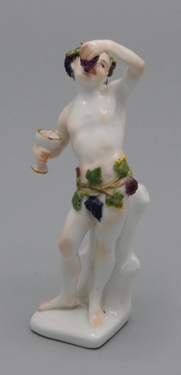 Meissen figurine of a Bacchante, 1740-1760