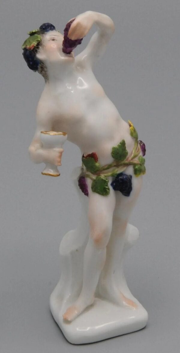 Meissen figurine of a Bacchante, 1740-1760