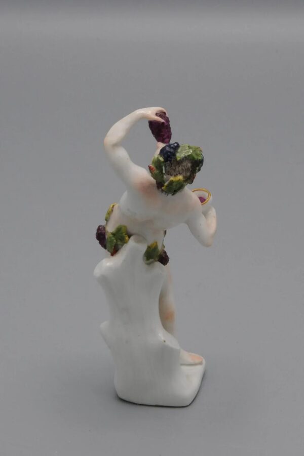 Meissen figurine of a Bacchante, 1740-1760