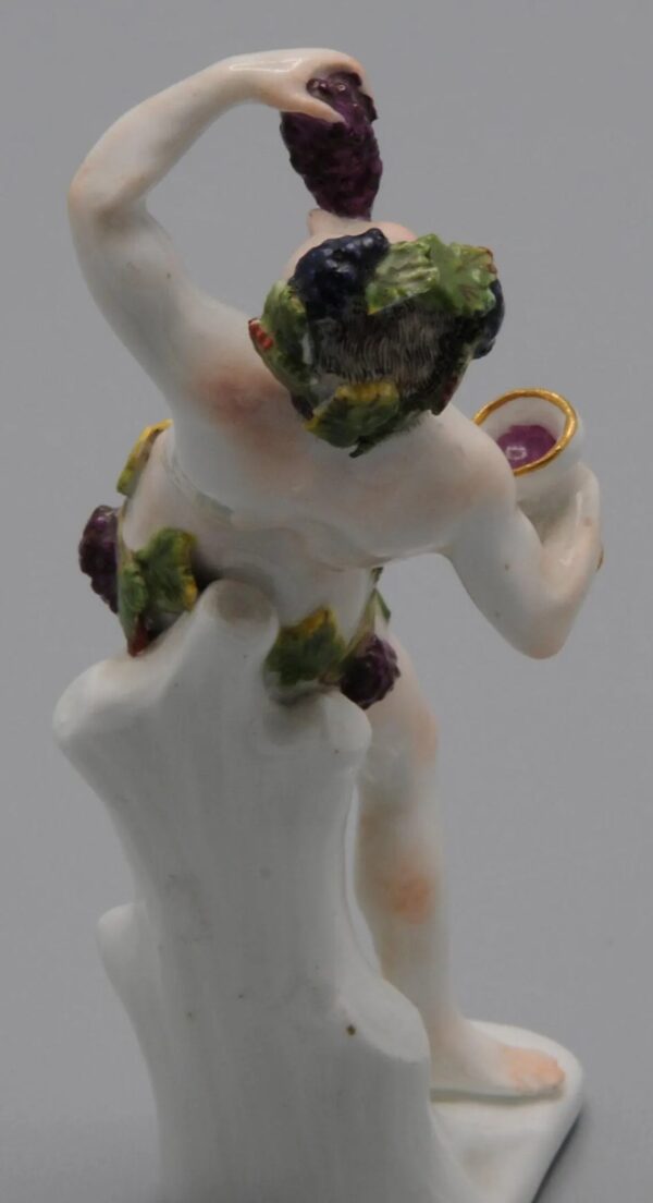Meissen figurine of a Bacchante, 1740-1760