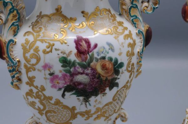 Jacob Petit (1796-1868) - Pair of Rococo Revival Vases