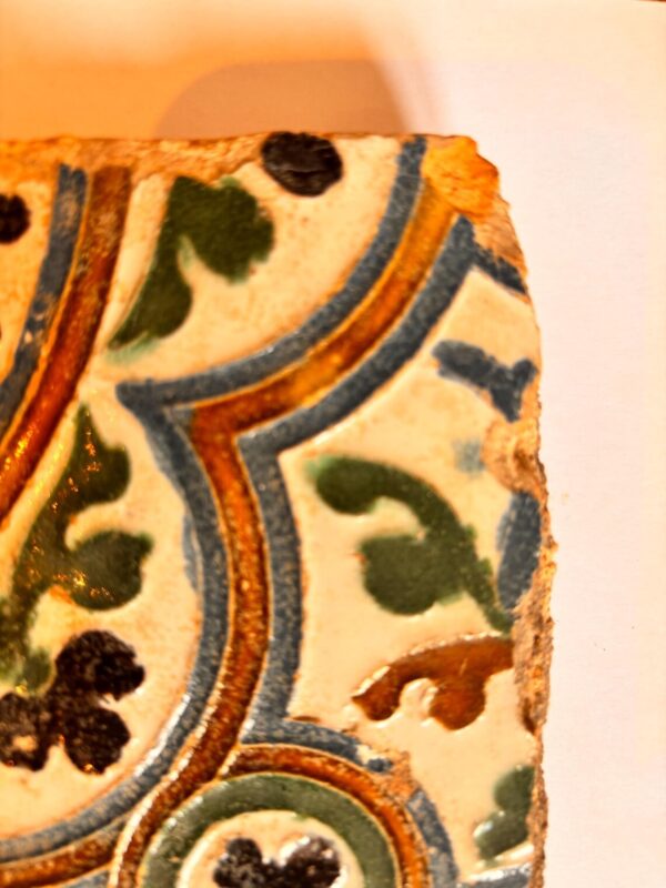 Azulejo, Arista y Cuenca - Spanish Moorish Mudejar Tile, Toledo 16th century