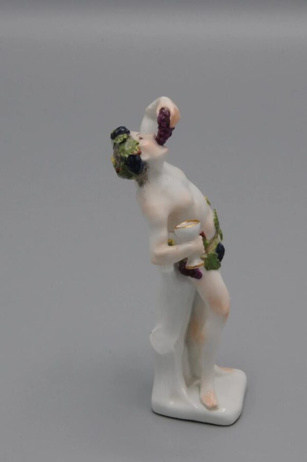 Meissen figurine of a Bacchante, 1740-1760