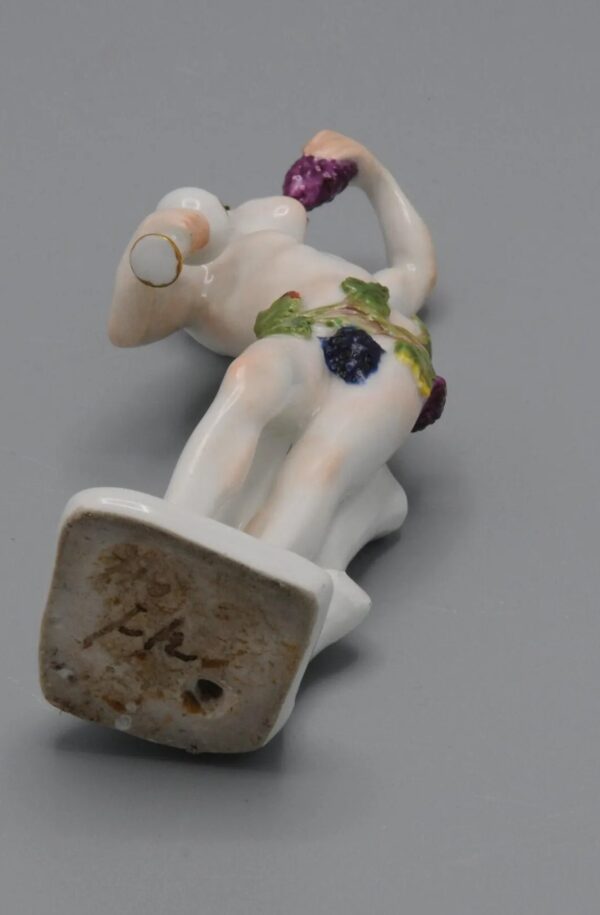Meissen figurine of a Bacchante, 1740-1760