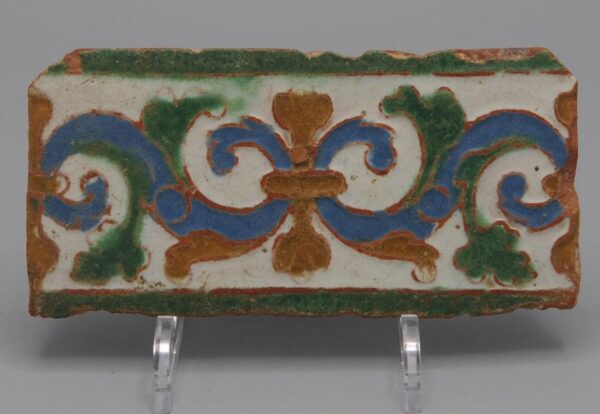 Azulejo, Arista y Cuenca - Spanish Moorish Mudejar Tile, Toledo 16th century