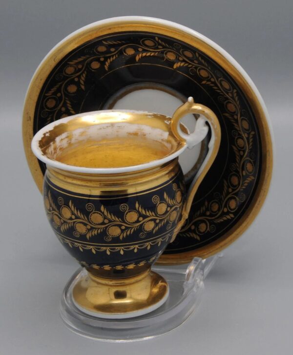 Cup and saucer Biedermeier, early 19th century