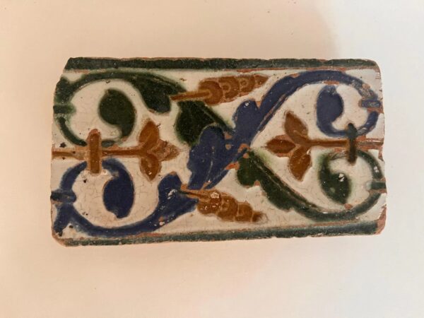 Azulejo, Arista y Cuenca - Spanish Moorish Mudejar Tile, Toledo 16th century