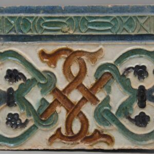 Spanish Azulejo, Arista y Cuenca - Spanish Moorish Mudejar Tile, Toledo 16th century