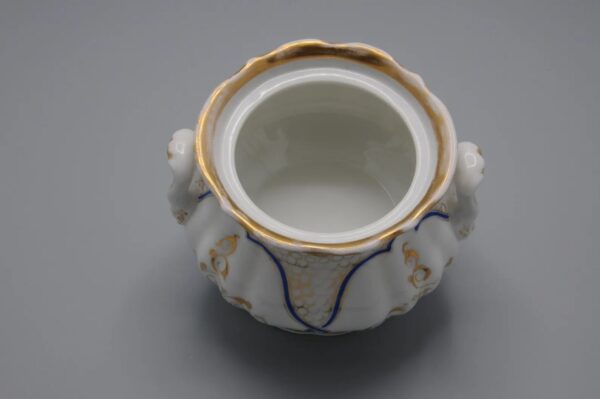 Schumann Porzellan Manufaktur - porcelain jar and cover, mid 19th century