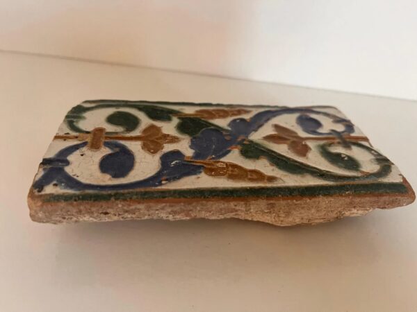 Azulejo, Arista y Cuenca - Spanish Moorish Mudejar Tile, Toledo 16th century