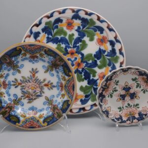 Tichelaar Makkum - set of hand-painted vintage plates, second half 20th century