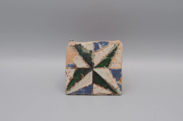 Azulejo - Spanish Moorish Mudejar Olambrilla Tile, Cuerda Seca - Seville 16th century
