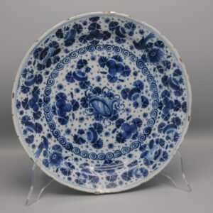 Delft 'parsley / mille fleurs' dish - Pieter Kam 1700-1716