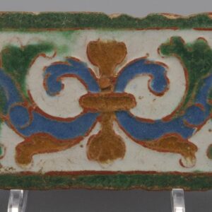 Spanish Moorish Mudejar Tile, Azulejo, Arista y Cuenca - Toledo 16th century