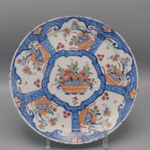 Dextra - 18th century polychrome Delft plate