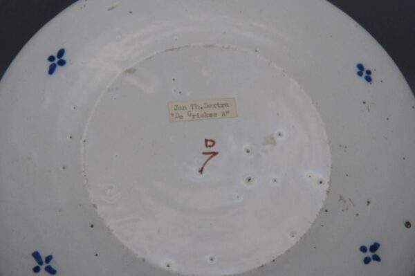Dextra - 18th century polychrome Delft plate