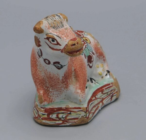 Delft - 'Petit Feu' Cow Figurine