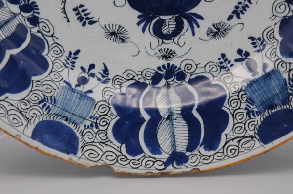Delft 'Peacock' charger by The Claauw - second half 18th century