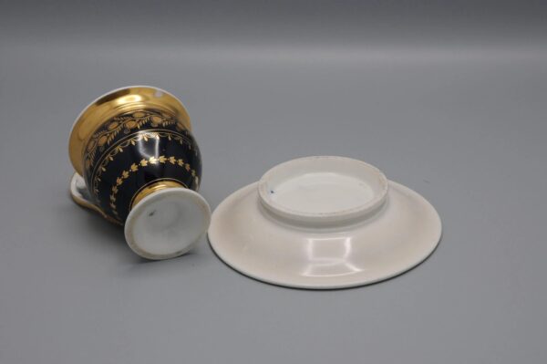 Cup and saucer Biedermeier, early 19th century