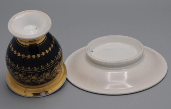 Cup and saucer Biedermeier, early 19th century