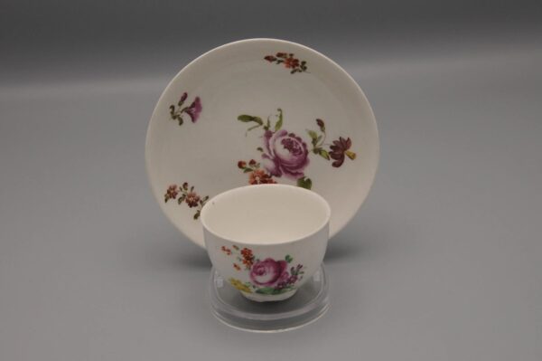 Vienna Porcelain - Rococo Cup and Saucer, late 18th century
