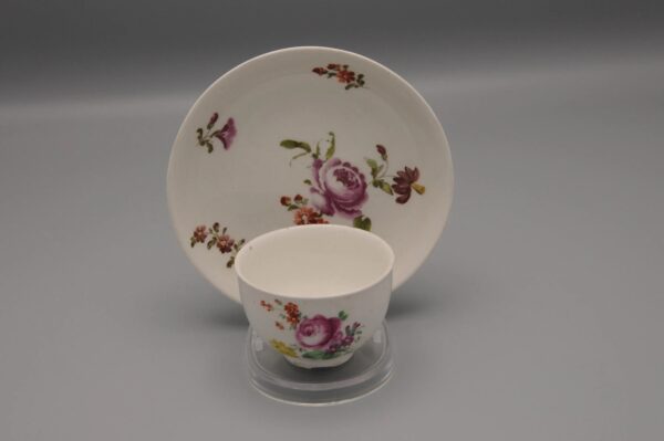 Vienna Porcelain - Rococo Cup and Saucer, late 18th century