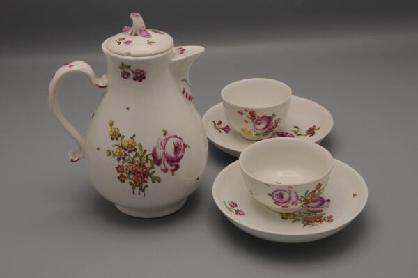 Vienna Porcelain - Rococo Cup and Saucer, late 18th century