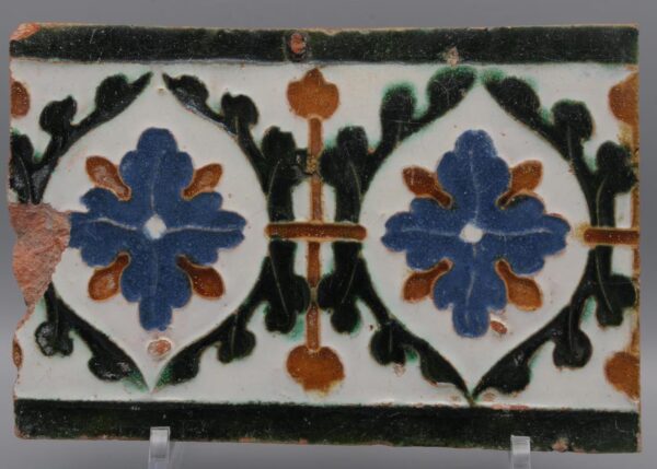 Azulejo, Arista y Cuenca - Spanish Moorish Mudejar Tile, Toledo 16th century