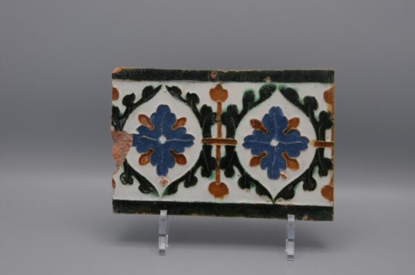 Azulejo, Arista y Cuenca - Spanish Moorish Mudejar Tile, Toledo 16th century