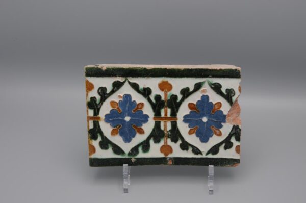 Azulejo, Arista y Cuenca - Spanish Moorish Mudejar Tile, Toledo 16th century