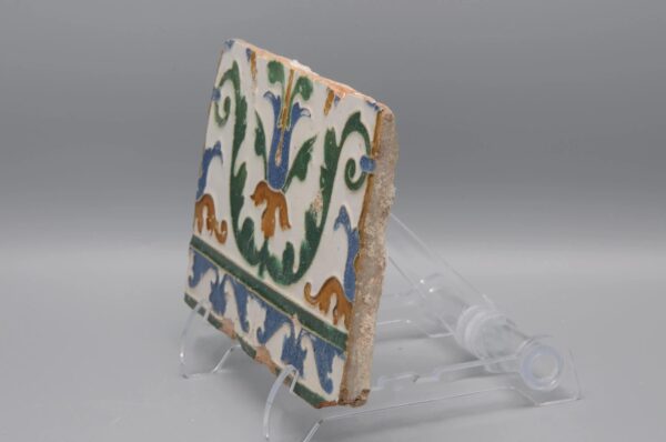 Azulejo, Arista y Cuenca - Spanish Moorish Mudejar Tile, Toledo 16th century