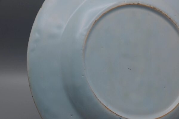 Lambeth London - English Delftware Parrot Plate, mid 18th century