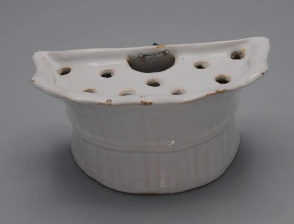 French faience bouquetière / pique fleurs / tulip vase, 18th century