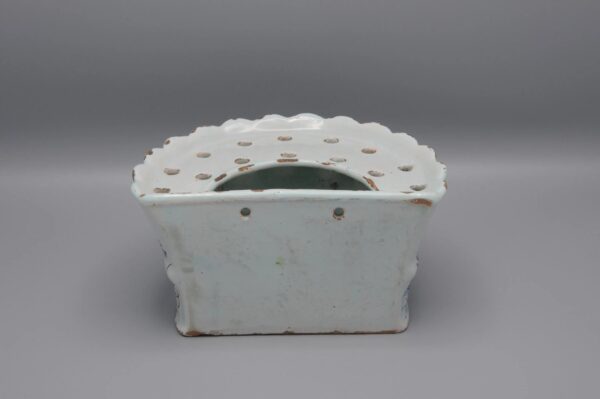 French faience bouquetière / pique fleurs / tulip vase, 18th century
