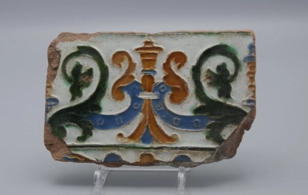 Azulejo, Arista y Cuenca - Spanish Moorish Mudejar Tile, Toledo 16th century