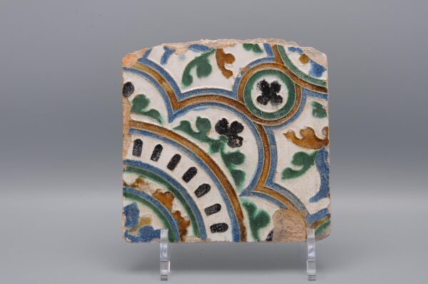 Azulejo, Arista y Cuenca - Spanish Moorish Mudejar Tile, Toledo 16th century