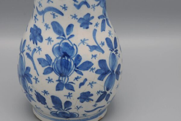Delftware Blue Beer Jug - 18th century