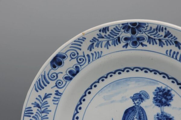 Pseudo Delft dish with spurious mark - early 20th century