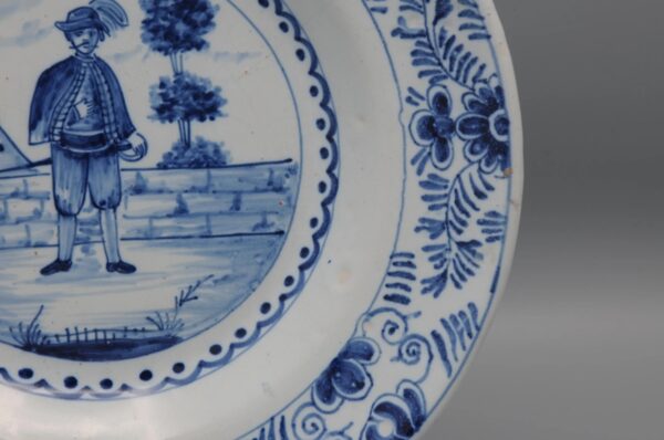 Pseudo Delft dish with spurious mark - early 20th century