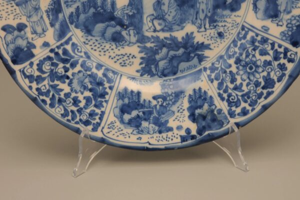 Delft or Hanau - Wanli style dish, late 17th century