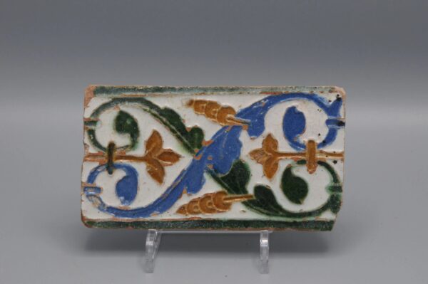 Azulejo, Arista y Cuenca - Spanish Moorish Mudejar Tile, Toledo 16th century