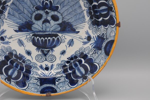 Delft 'Peacock' plate by Quirinus Mesch - second half 18th century