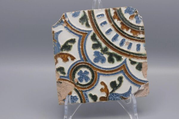 Azulejo, Arista y Cuenca - Spanish Moorish Mudejar Tile, Toledo 16th century