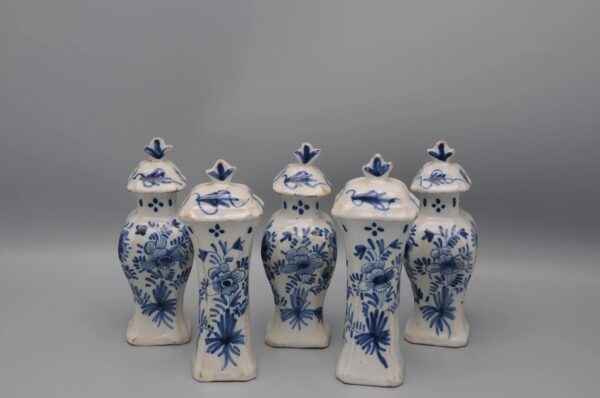 Delft Blue and White - Miniature Garniture set