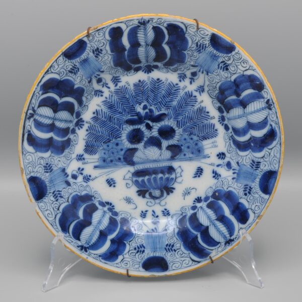 Delft 'Peacock' plate - second half 18th century