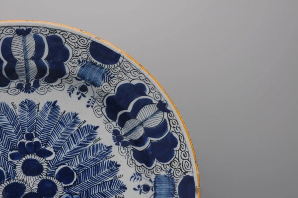 Delft 'Peacock' charger by The Claauw - second half 18th century