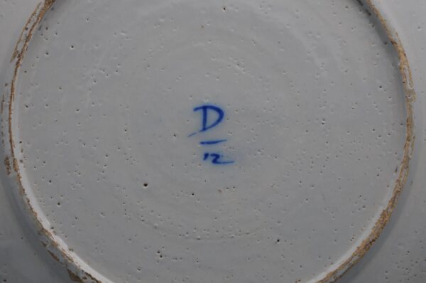 The Greek A, Dextra - 18th century Delft charger