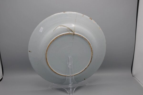 Dutch Delft blue and white dish, mid 18th century