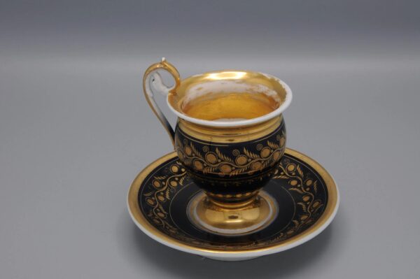 Cup and saucer Biedermeier, early 19th century