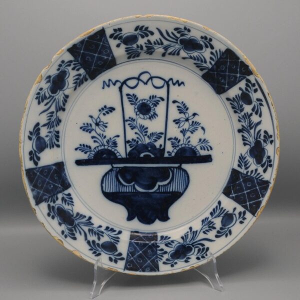 Delft Blue chinoiserie charger - second 18th century